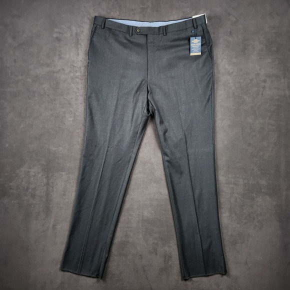 Hart Schaffner Marx Chicago Fit Dress Pants Mens 44 R Wool Performance‎ Traveler